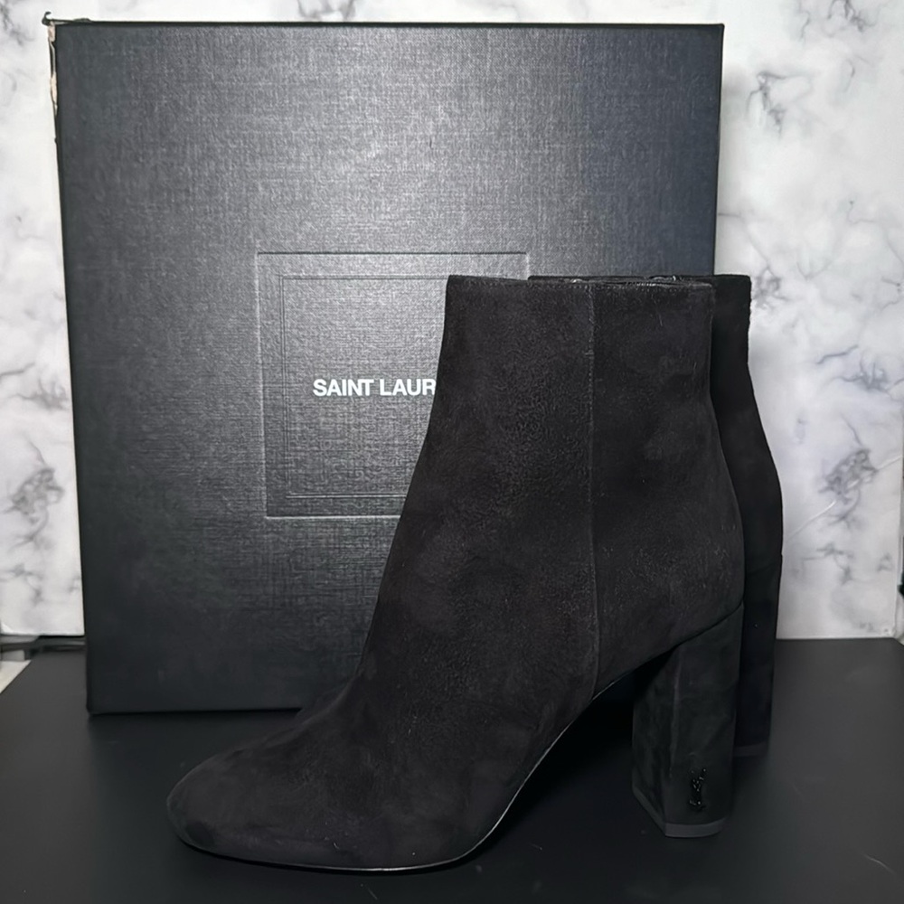 Saint Laurent Lou ankle boots in suede